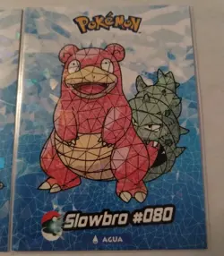 Slowpoke Slowbro Bundle Lot X2 Cards Cracked Ice Holo Peruvian Set - Image 3