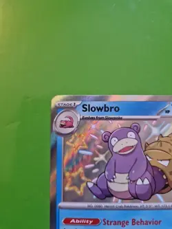 Pokemon TCG Slowbro 117/091 Baby Shiny Holo Rare Card S&V Paldean Fates - Image 2