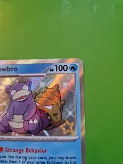 Pokemon TCG Slowbro 117/091 Baby Shiny Holo Rare Card S&V Paldean Fates - Image 3