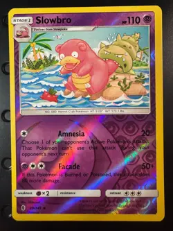 Slowbro 49/145 Reverse Holo Uncommon SM - Guardians Rising LP - Image 1