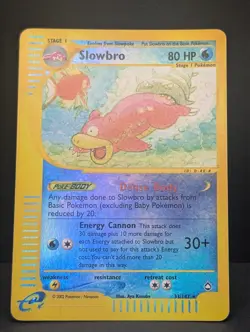 Slowbro 033/147 Aquapolis Reverse Holo Ultra Rare Pokemon TCG Nintendo LP - Image 3
