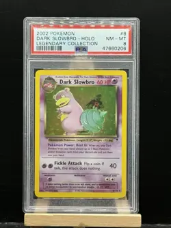 Dark Slowbro 8/110 Holo 2002 Pokemon Legendary Collection PSA 8 NM-MT - Image 1