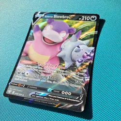 Galarian Slowbro V 099/189 - Darkness Ablaze Holo Rare Pokemon Card SWSH - Image 2