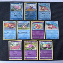 10x Pokemon Tcg- Slowpoke, Slowbro & Slowking Bundle Near mint No duplicate - Image 1