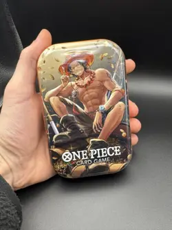 One Piece Tin Pack Set Vol.2 (TS-02, OP-13) - Portgas D. Ace Art - New & Sealed - Image 3