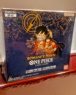 Display One Piece OP01 First Print Blue Bottom Romance Dawn Box English - Image 1