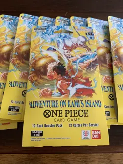 One Piece OP15/EB04 Adventure on KAMI’S Island 11 Booster Packs English Sealed - Image 2
