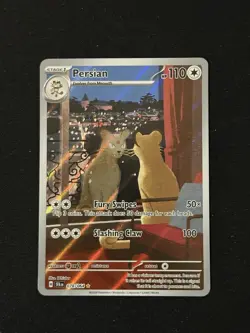 Pokemon TCG Persian 078/064 Shrouded Fable Holo Card, Illustration Rare - Image 1