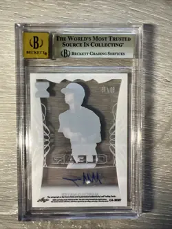 2021 Leaf Trinity - Clear Autographs Marcelo Mayer #CA-MM7 Green /75 (AU, RC) - Image 2