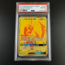 PSA 10 Tapu Koko GX SV93/SV94 Pokemon Hidden Fates Full Art Holo Graded Card - Image 1