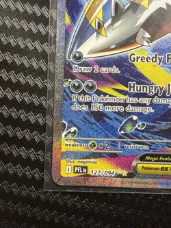 Mega Sharpedo EX 127/094 Pokemon TCG Phantasmal Flames Special Illustration Rare - Image 5
