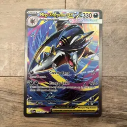 Pokemon TCG Mega Sharpedo EX 127/094 Special Illustration Rare Phantasmal Flames - Image 1