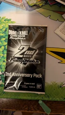 Dragon Ball Card Game Fusion World 2nd Anniversary Promo Pack Sealed English - Image 1