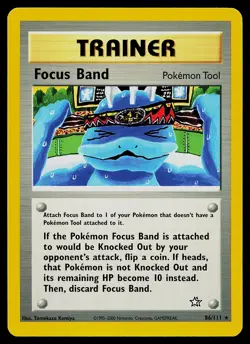 Pokemon Card - Focus Band Neo Genesis 86/111 Rare - Image 1