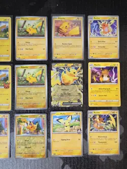 15 x Pikachu, Raichu, Pichu Pokemon Card Lot - Image 3