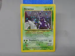 Pokemon holo Heracross trading card 6/111 - Image 1