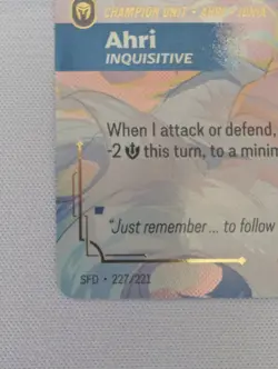 Overnumbered Ahri Inquisitive - Riftbound Spiritforged 227/221 Showcase Card - Image 2