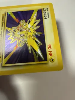 Pokemon TCG Zapdos 90 HP Base Set Holo Rare Card 16/102 Basic 1999 English - Image 3
