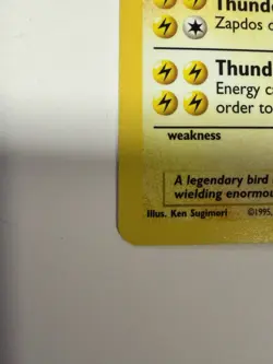 Pokemon TCG Zapdos 90 HP Base Set Holo Rare Card 16/102 Basic 1999 English - Image 4