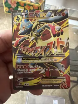 Pokemon TCG M Lucario EX 55a/111 Furious Fists Holo Full Art Ultra Rare Card - Image 3