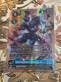 Digimon Card Game Gabumon - Bond of Friendship ACE Gold Border Generation LM-022 - Image 1