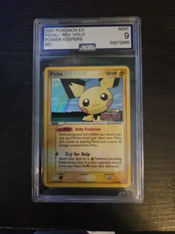 Pichu 21/108 EX Power Keepers Reverse Holo Pokemon Card NM- - Image 1