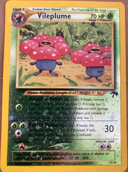 Vileplume shiny holo Pokemon card - 2001 southern islands great condition TCG - Image 2