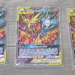 Pokemon Hidden Fates PROMO GX Sky Legends Articuno Zapdos Moltres LOT OF 6 CARDS - Image 4