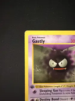 1999 Base Set Pokemon TCG Gastly 1st Edition Shadowless Card 50/102 Common - Image 2