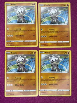 4X Pokemon TCG Kubfu Chilling Reign 093/198 Regular Common Card NM/M 2021 - Image 1