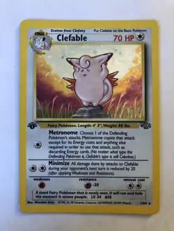 Clefable 1/64 - 1st Edition Jungle WOTC Holo Pokemon Card - Image 1