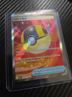 Pokemon TCG Ultra Ball Full Art Trainer-Item Holo Card 264/217 Near Mint - Image 3