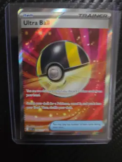 Pokemon TCG Ultra Ball Full Art Trainer-Item Holo Card 264/217 Near Mint - Image 4