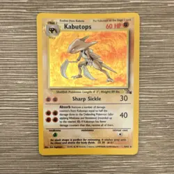 Kabutops 9/62 Fossil Set Holo Rare – Vintage 1999 WOTC Pokemon Card - Image 1
