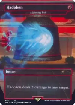 MTG English Hadoken - Lightning Bolt NM Secret Lair - Image 1