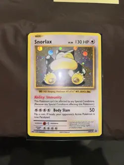 Pokemon TCG Snorlax Black Star Promo XY179 Holo Promo Card Played LP - Image 1