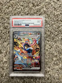 Greninja EX Twilight Masquerade Special Illustration Card 214/167 PSA 9 - Image 1