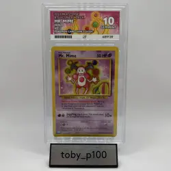 ACE 10 Mr. Mime Pokemon TCG Holo Card 013/034 GEM MINT - Image 1