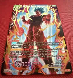 SSB Kaio-Ken Son Goku Concentrated Destruction Foil Dragon Ball Super Card NM SR - Image 2