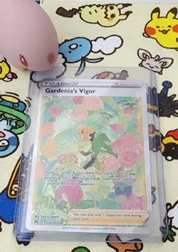 Pokemon TCG Card Crown Zenith Gardenia's Vigor GG61/70 Full Art Trainer NM - Image 1