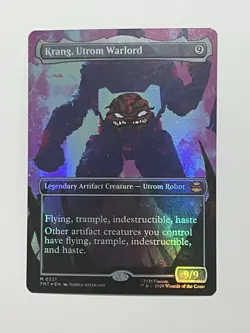Krang, Utrom Warlord - Foil - Borderless Teenage Mutant Ninja Turtles MTG - Image 1