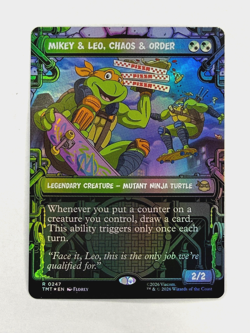 Mikey & Leo, Chaos & Order (Showcase) Teenage Mutant Ninja Turtles Foil - Image 1