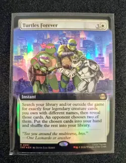 MTG Turtles Forever Extended Art Foil 0261 TMNT TMT NM - Image 1