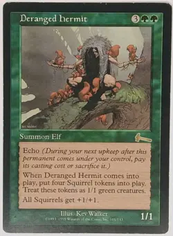 MTG DERANGED HERMIT HP - URZA'S LEGACY ULG - RESERVED LIST - SQUIRRELS - Image 1
