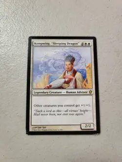 1x Magic the Gathering MTG Kongming, "Sleeping Dragon" (16) Commander 2013 MP - Image 1