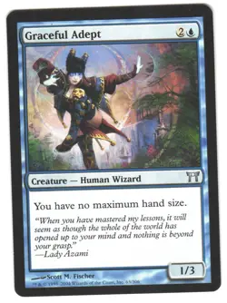Magic_the_gathering Champions of Kamigawa Graceful Adept #63 2004,MTG,LP - Image 1