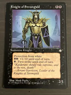 1x Knight of Stromgald Ice Age LP MTG Magic The Gathering x1 MKE - Image 1