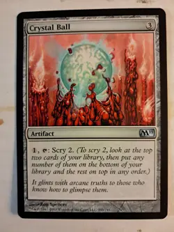 Crystal Ball M11 2011 Core SET MtG (203/249) MAGIC ARTIFACT LP/NM BULK DISCOUNT - Image 1