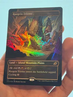 1X FOIL Raugrin Triome BORDERLESS MINT MTG Magic IKO Ikoria Land Staple CEDH EDH - Image 3