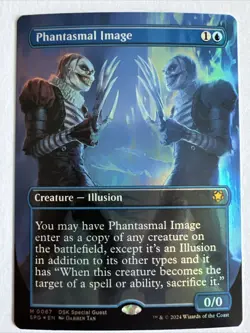 Magic The Gathering Mtg Phantasmal Image Extended Art Foil Duskmourn Guests - Image 1